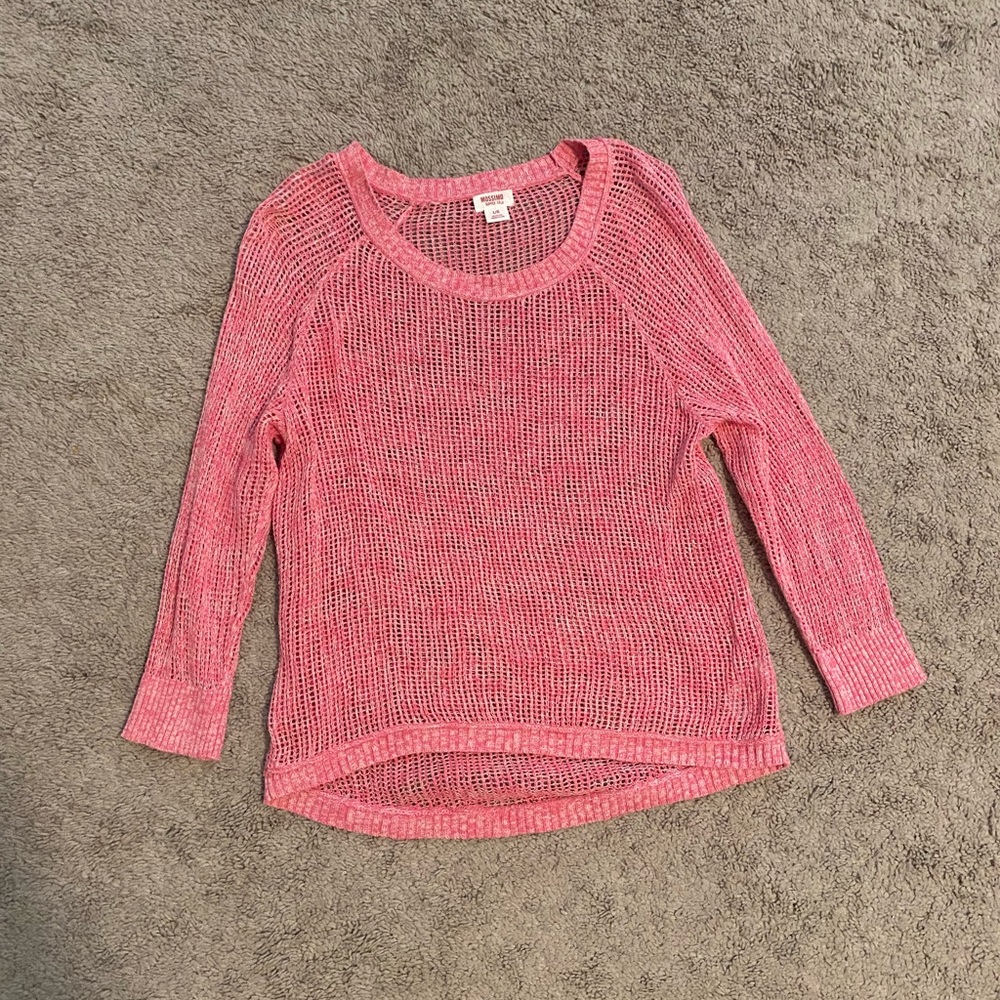 Pink netted shirt